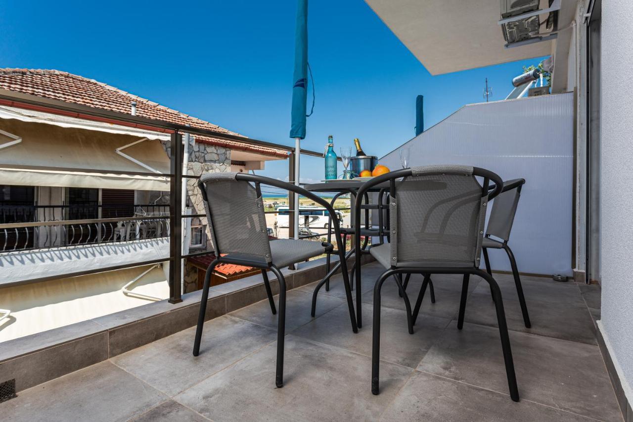Halkidiki beach apartments 2 Nea Kalikratia Vergia beach Nea Kallikrateia Bagian luar foto